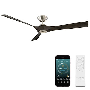 Torque - 58 Inch 3 Blade Ceiling Fan with Remote Control In Contemporary Style-10.6 Inches Tall