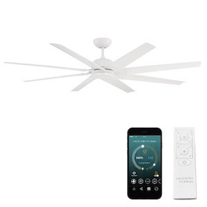 Roboto XL - 8 Blade Ceiling Fan-12.34 Inches Tall and 70 Inches Wide