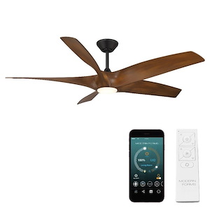 Zephyr - 5 Blade Ceiling Fan with Light Kit-16.6 Inches Tall and 62 Inches Wide