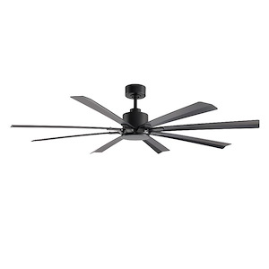 Size Matters - 8 Blade Ceiling Fan-14.63 Inches Tall and 65 Inches Wide