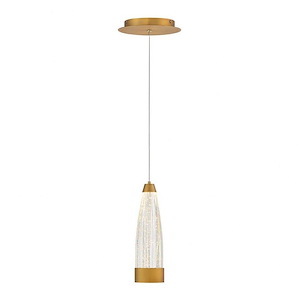 Mystic - 20W 1 LED Pendant In Mid-Century Modern Style-12 Inches Tall and 3.75 Inches Wide