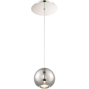 Acid-11W 1 LED Round Pendant in Modern Style-4 Inches Wide by 4 Inches High