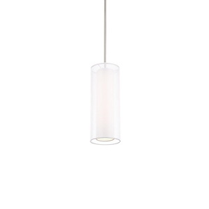 Metropolis - 16W 1 LED Mini Pendant In Transitional Style-13 Inches Tall and 5 Inches Wide - 1223665