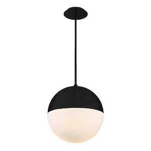 Punk-30W 1 LED Pendant in Contemporary Style-14 Inches Wide by 58 Inches High