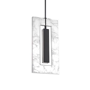 Cambria - 16W 1 LED Mini Pendant In Modern Style-16 Inches Tall and 1.25 Inches Wide