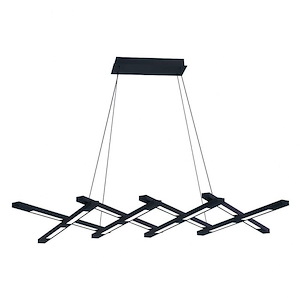 Scissors-92.62W 1 LED Chandelier in Contemporary Style-80 Inches Wide by 2 Inches High