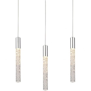 Magic-17W 3 LED Linear Chandelier in Modern Style-5.5 Inches Wide by 11.8 Inches High