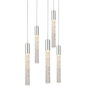 Magic-28.5W 5 LED Round Chandelier in Modern Style-17 Inches Wide by 11.8 Inches High - 970546