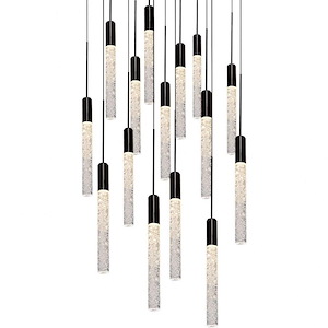 Magic-86W 15 LED Round Chandelier in Modern Style-23 Inches Wide by 11.8 Inches High - 970549