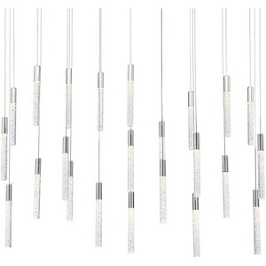 Magic-120.5W 23 LED Linear Chandelier in Modern Style-12 Inches Wide by 11.8 Inches High
