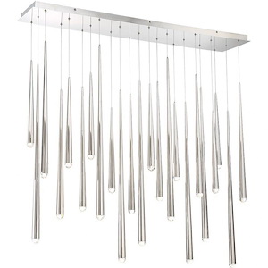 Cascade-173W 23 LED Linear Chandelier in Modern Style-12 Inches Wide by 37 Inches High - 880603