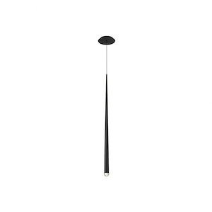 Cascade-8W 1 LED Pendant in Modern Style-1.5 Inches Wide by 37 Inches High