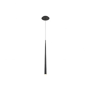 Cascade-7W 1 LED Pendant in Modern Style-1.5 Inches Wide by 28 Inches High