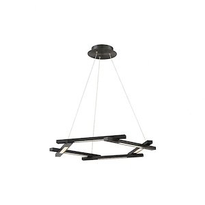 Metric-66W 6 LED Pendant in Contemporary Style-28 Inches Wide by 1.5 Inches High