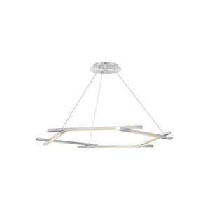 Metric-136W 6 LED Pendant in Contemporary Style-48 Inches Wide by 1.5 Inches High