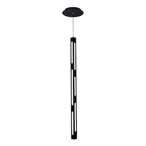 Flute-20W 1 LED Pendant in Mid-Century Modern Style-1.25 Inches Wide by 30 Inches High
