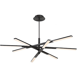 Stacked-38W 1 LED Chandelier in Contemporary Style-48 Inches Wide by 10.5 Inches High