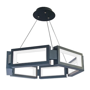 Mies - 52W 1 LED Chandelier  In Modern Style-5.13 Inches Tall and 23.88 Inches Wide - 970782