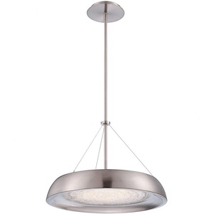 Soleil-28W 1 LED Chandelier in Modern Style-18 Inches Wide by 12 Inches High