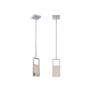 Swing-11W 1 LED Pendant in Modern Style-5 Inches Wide by 12 Inches High