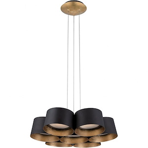 Marimba-55W 7 LED Chandelier in Modern Style-18 Inches Wide by 4 Inches High - 880693