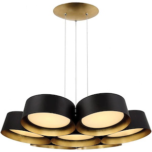 Marimba-129W 7 LED Chandelier in Modern Style-34 Inches Wide by 6.3 Inches High - 880695