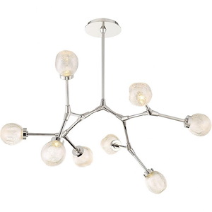 Catalyst-15W 8 LED Chandelier in Contemporary Style-28 Inches Wide by 19 Inches High - 970495