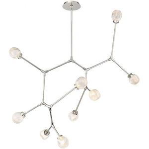 Catalyst-17W 9 LED Chandelier in Contemporary Style-40 Inches Wide by 35 Inches High