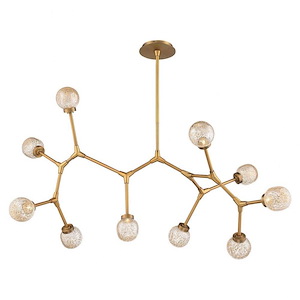 Catalyst-19W 10 LED Chandelier in Contemporary Style-51 Inches Wide by 22 Inches High