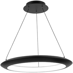 The Ring-21.6W  1 LED Chandelier in Transitional Style-24 Inches Wide by 2 Inches High