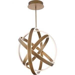 Kinetic - 110W 1 LED Pendant In Modern Style-28 Inches Tall and 28 Inches Wide - 1149927