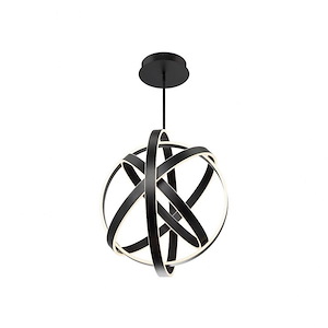 Kinetic-110W 1 LED Pendant in Contemporary Style-28 Inches Wide by 28 Inches High