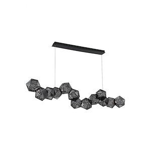 Riddle-34W 13 LED Linear Pendant in Contemporary Style-64 Inches Wide by 15 Inches High - 1334114