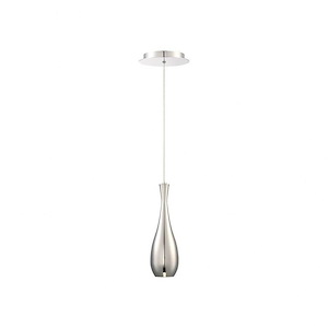 Acid-11W 1 LED Teardrop Pendant in Modern Style-3.8 Inches Wide by 12.3 Inches High - 1334121