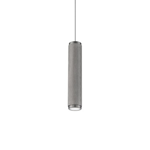 Burning Man - 15W 1 LED Mini Pendant In Transitional Style-13.5 Inches Tall and 2.75 Inches Wide