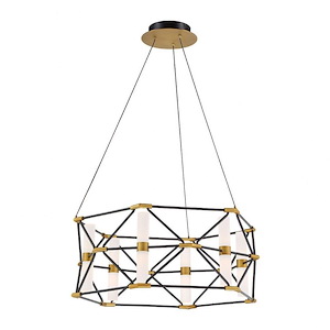 Labyrinth-30W 6 LED Pendant in Mid-Century Modern Style-25.69 Inches Wide by 10.31 Inches High - 1153736