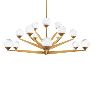Double Bubble - 44W 15 LED Chandelier In Transitional Style-17.63 Inches Tall and 42 Inches Wide - 1107059