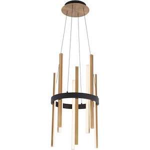 Harmonix-46.5W 1 LED Chandelier in Mid-Century Modern Style-14 Inches Wide by 26 Inches High