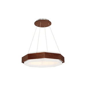 Koolhaus-55W 1 LED Pendant in Contemporary Style-28 Inches Wide by 6 Inches High