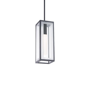 Cambridge - 12W 1 LED Outdoor Pendant In Transitional Style-15.88 Inches Tall and 5.5 Inches Wide