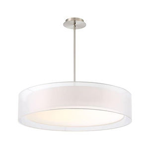 Metropolis-47.5W 1 LED Pendant in Contemporary Style-30 Inches Wide by 6.75 Inches High