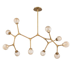 Catalyst-19W 10 LED Chandelier in Contemporary Style-51 Inches Wide by 22 Inches High