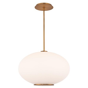 Illusion - 20.2W 1 LED Pendant In Contemporary Style-10.38 Inches Tall and 16 Inches Wide