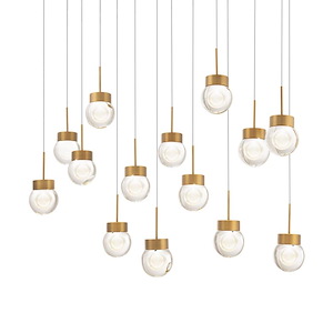 Double Bubble - 41W 14 LED Pendant-5.5 Inches Tall and 10 Inches Wide