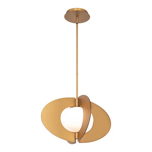 Echelon - 14.3W 1 LED Pendant In Contemporary Style-10 Inches Tall and 16 Inches Wide - 1286837