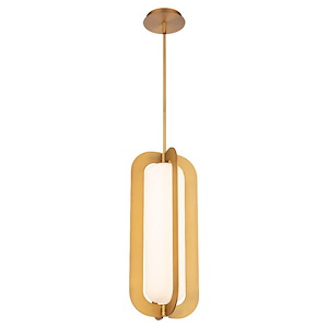 Echelon - 20.4W 1 LED Pendant In Contemporary Style-21.63 Inches Tall and 9 Inches Wide
