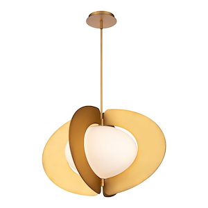 Echelon - 19.5W 1 LED Pendant In Contemporary Style-15.38 Inches Tall and 24 Inches Wide