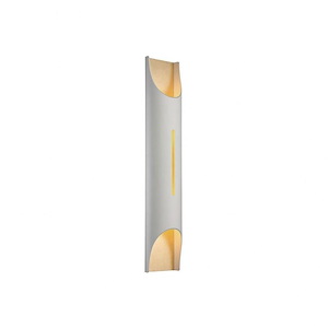 Mulholland-43W 1 LED Wall Sconce in Mid-Century Modern Style-4 Inches Wide by 32 Inches High