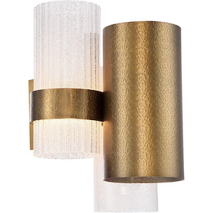 Harmony-16W 2 LED Wall Sconce in Mid-Century Modern Style-10.56 Inches Wide by 13.75 Inches High