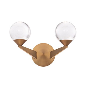 Double Bubble - 8W 2 LED Wall Sconce In Transitional Style-8.63 Inches Tall and 6.5 Inches Wide